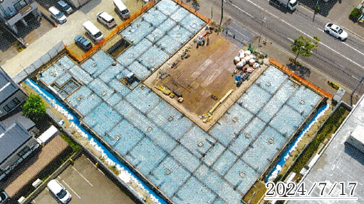 カルナシア元町建設の様子 2024年7月
