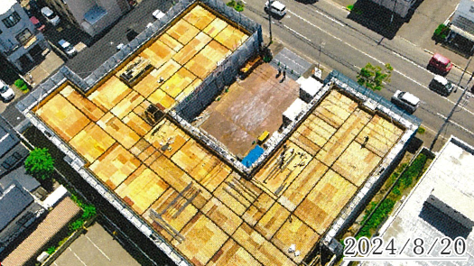 カルナシア元町建設の様子 2024年8月