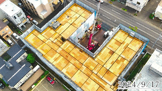 カルナシア元町建設の様子 2024年9月